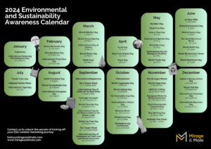 Free Downloadable Environmental and Sustainability Awareness Calendar
